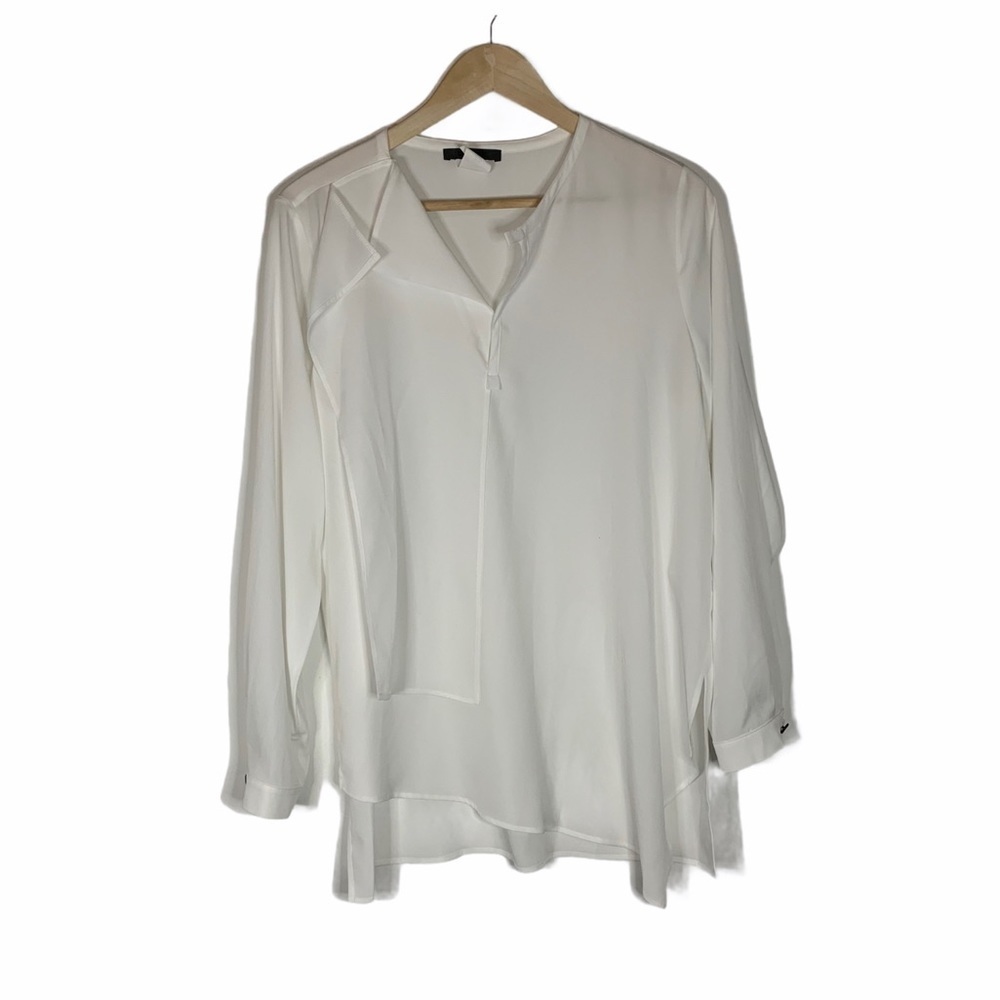 Crea concept | v neck draped blouse top
